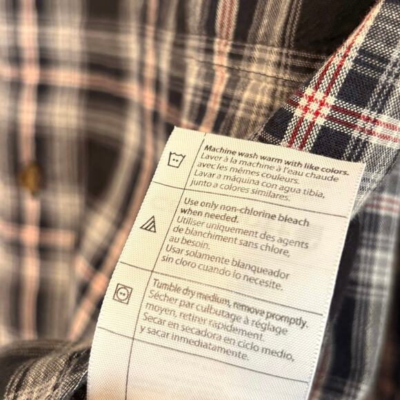 Carhartt  Relaxed Fit Plaid Button Down Size Large - Picture 7 of 7